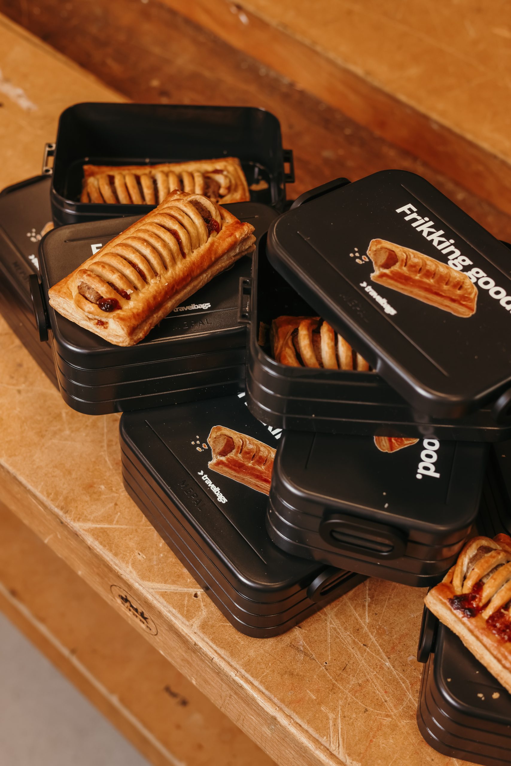 Realisatie broodtrommel voor Travelbags