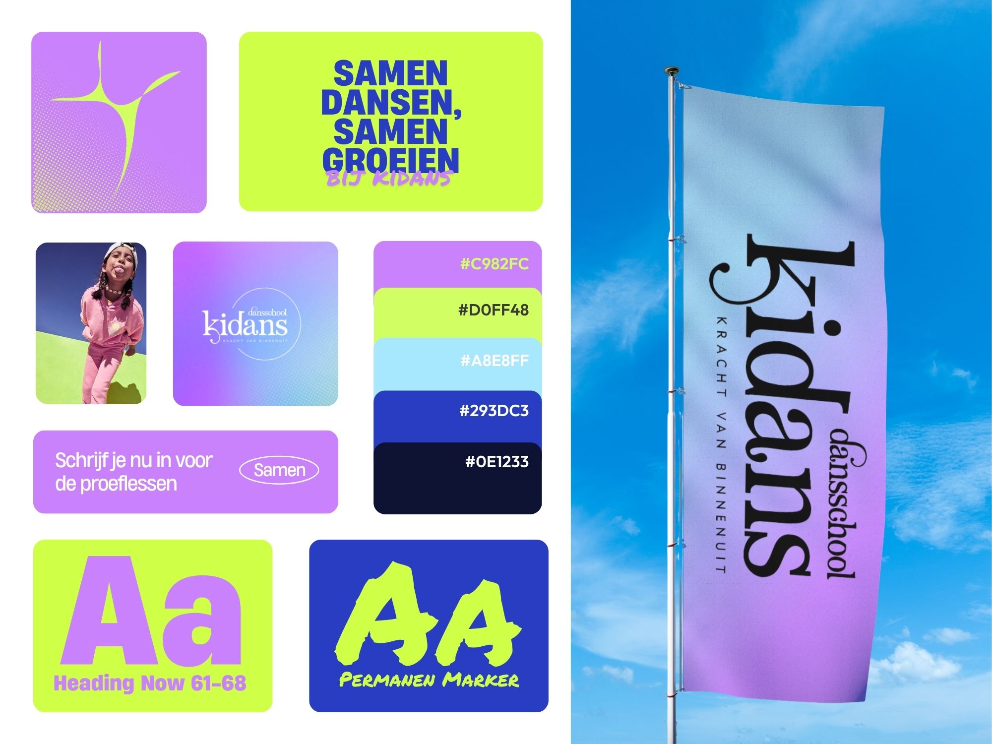 Complete rebranding voor Dansschool Kidans